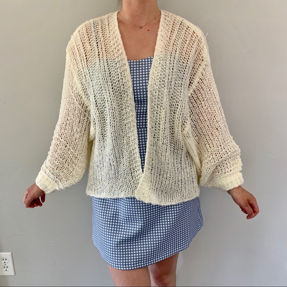 Nwt Wild Fable Open Knit Cream Cardigan 